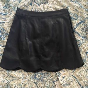 Black Leather Skirk